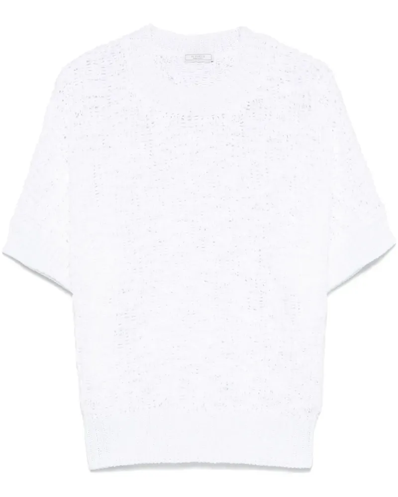 Peserico Pullover aus Häkelstrick - Weiß Weiß