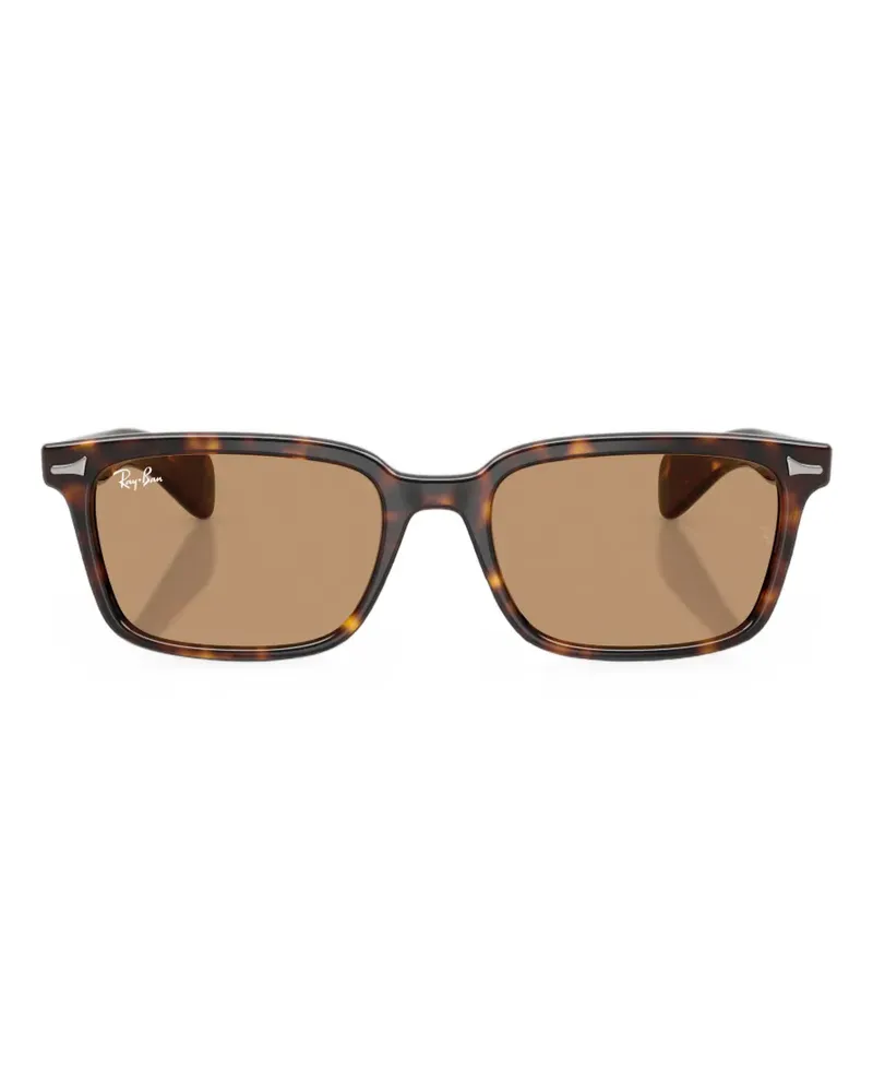 Ray Ban Brunel Sonnenbrille mit rechteckigem Gestell - Braun Braun