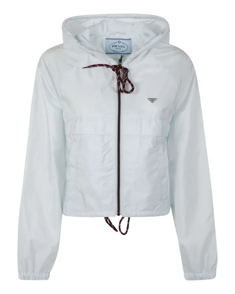 Prada hooded oversized jacket - Weiß Weiß