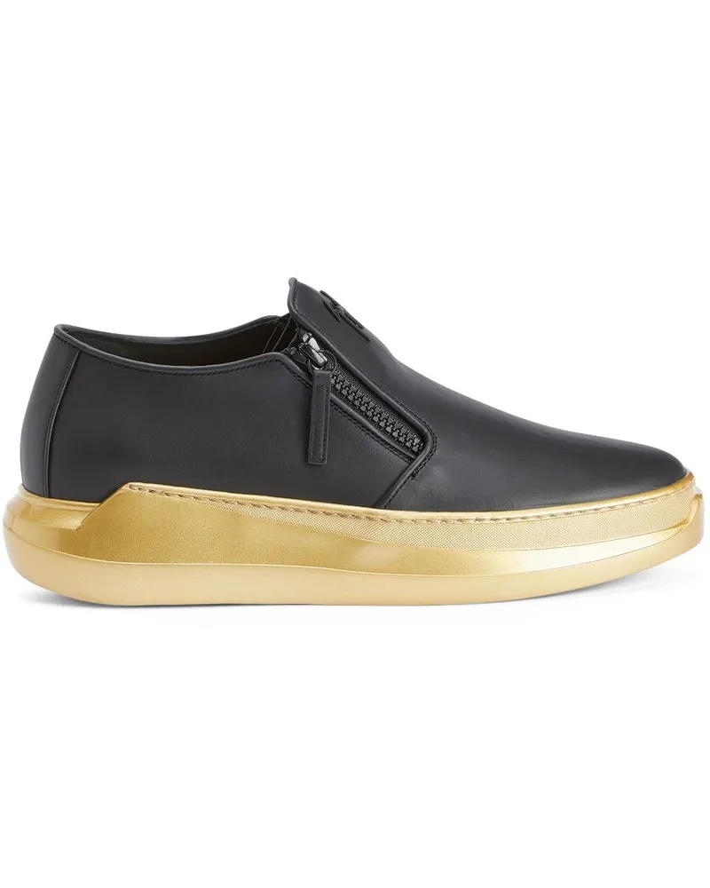 Giuseppe Zanotti Conley Zip Loafer - Schwarz Schwarz