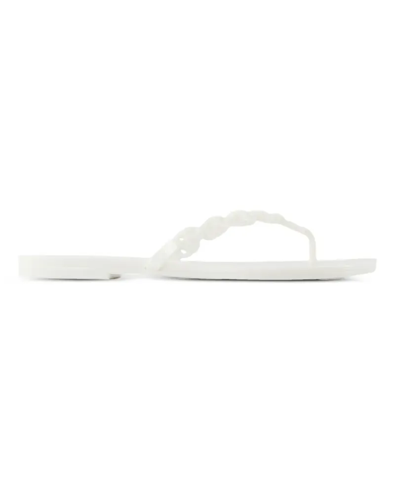 Tory Burch Gemini Link flip flops - Weiß Weiß