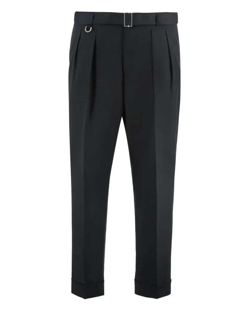Paolo Pecora Milano Plissierte Hose - Schwarz Schwarz