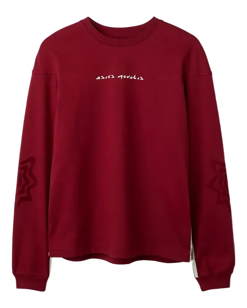 Asics Klassisches Langarmshirt - Rot Rot