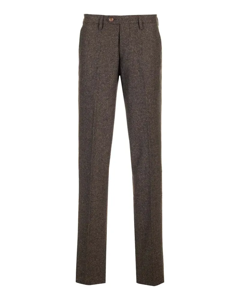 Al Duca D’Aosta 1902 Knickerbocker-texture trousers - Braun Braun