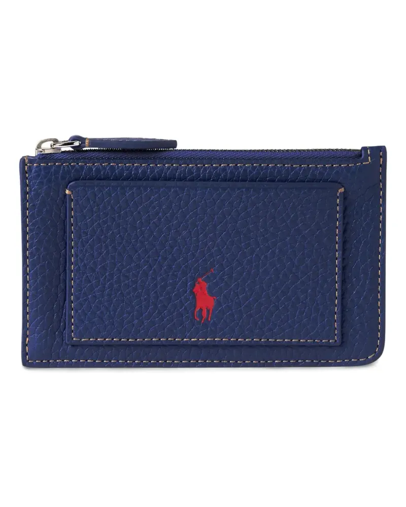 Ralph Lauren Portemonnaie mit Polo Pony-Prägung - Blau Blau