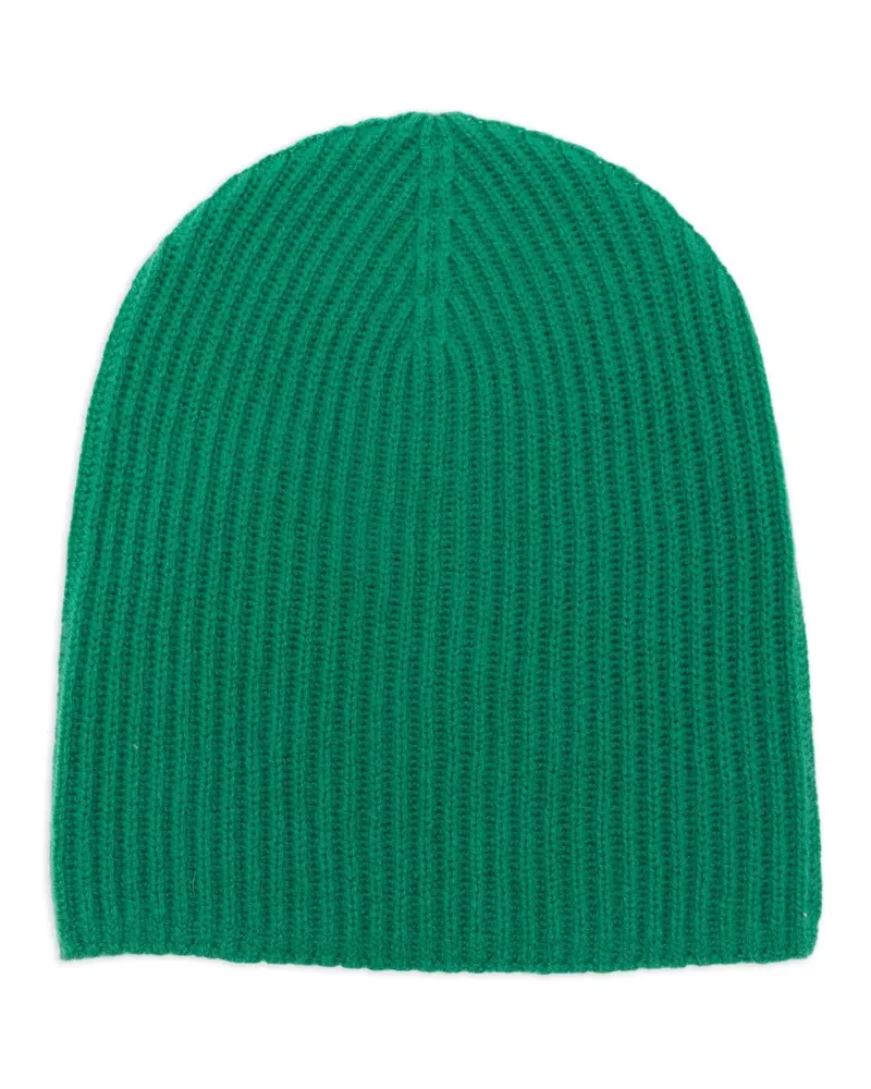 ALLUDE Gerippte Beanie - Grün Grün