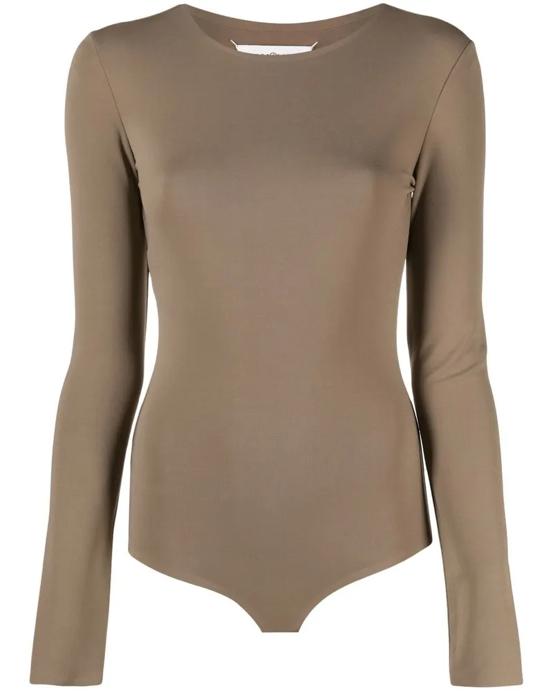 Maison Margiela Body mit Ziernähten - Nude Nude