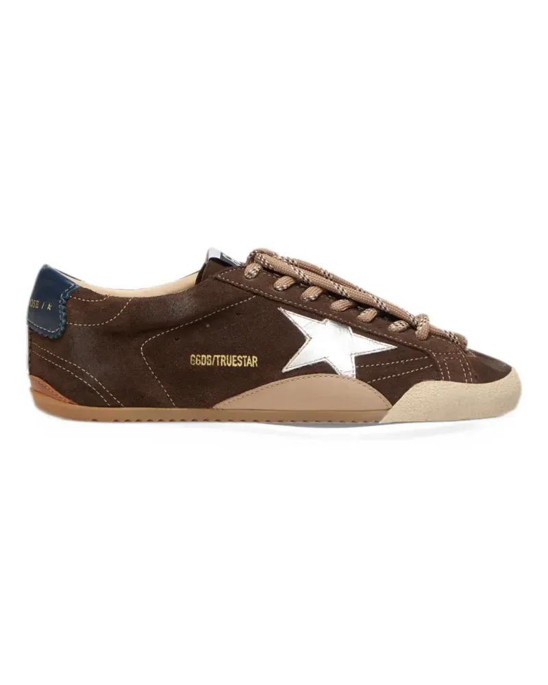 Golden Goose True Star Sneakers mit Wildleder-Obermaterial, Lederstern und Naplack-Ferse - Braun Braun