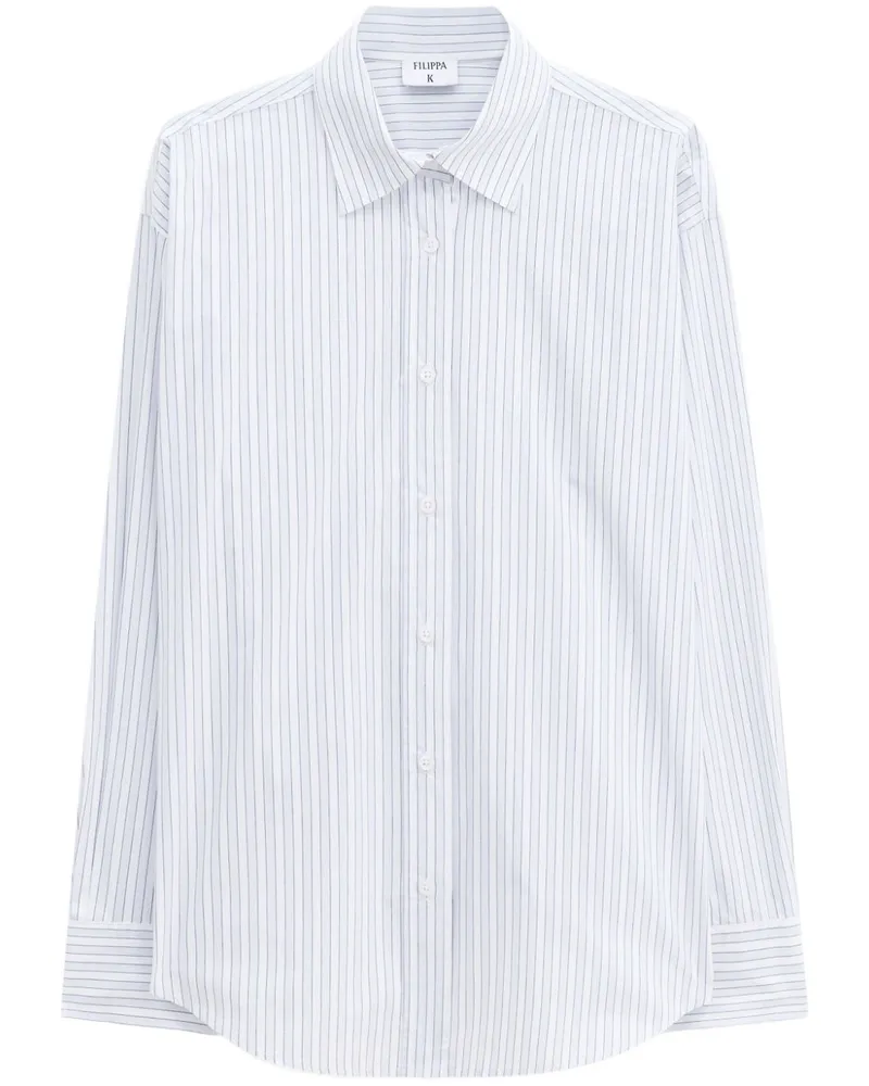 Filippa K Hemd mit Nadelstreifen - Blau Blau