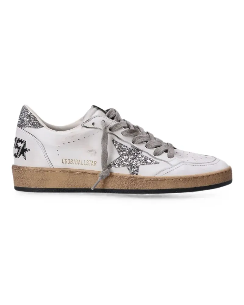 Golden Goose Ball Star glitter-star sneakers - Weiß Weiß