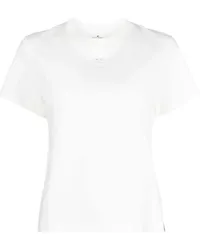 Courrèges T-Shirt mit Logo-Applikation Weiß