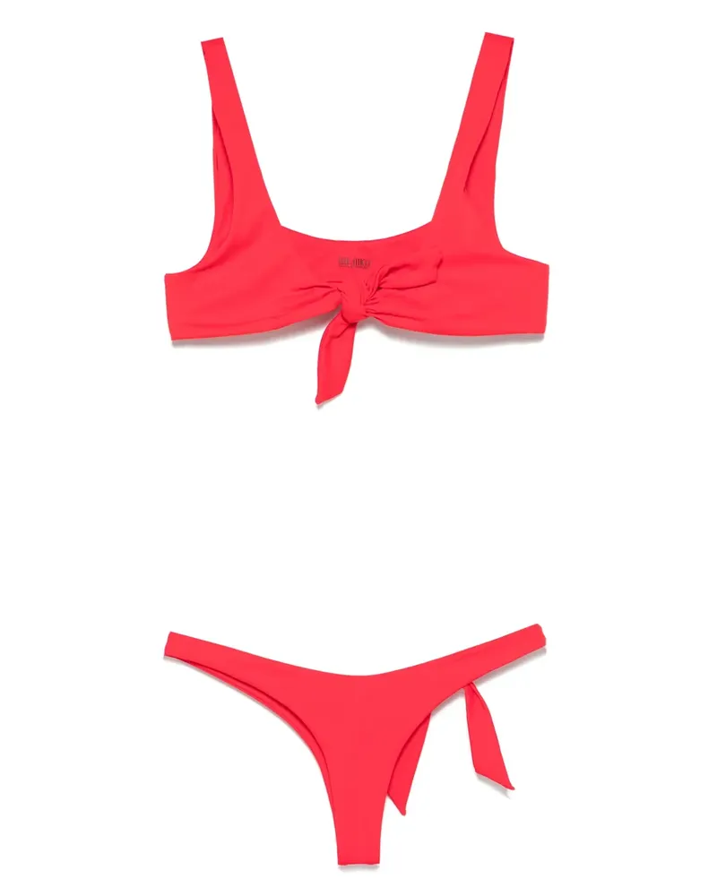 ATTICO Bikini mit Knotendetail - Rot Rot