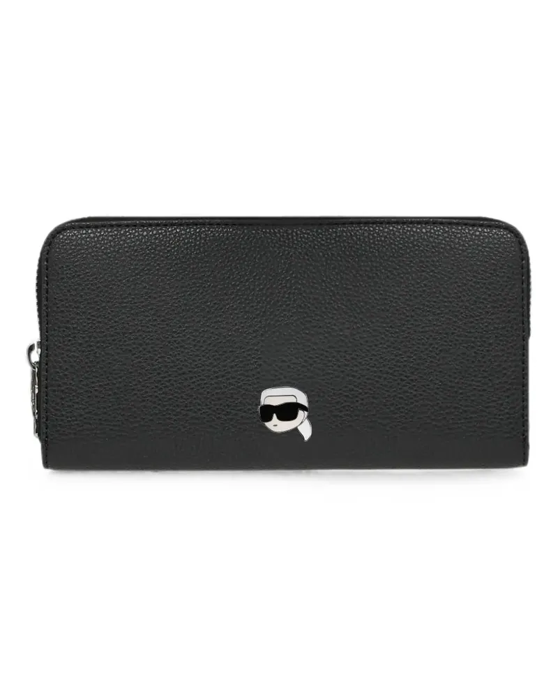 Karl Lagerfeld Ikon Portemonnaie - Schwarz Schwarz