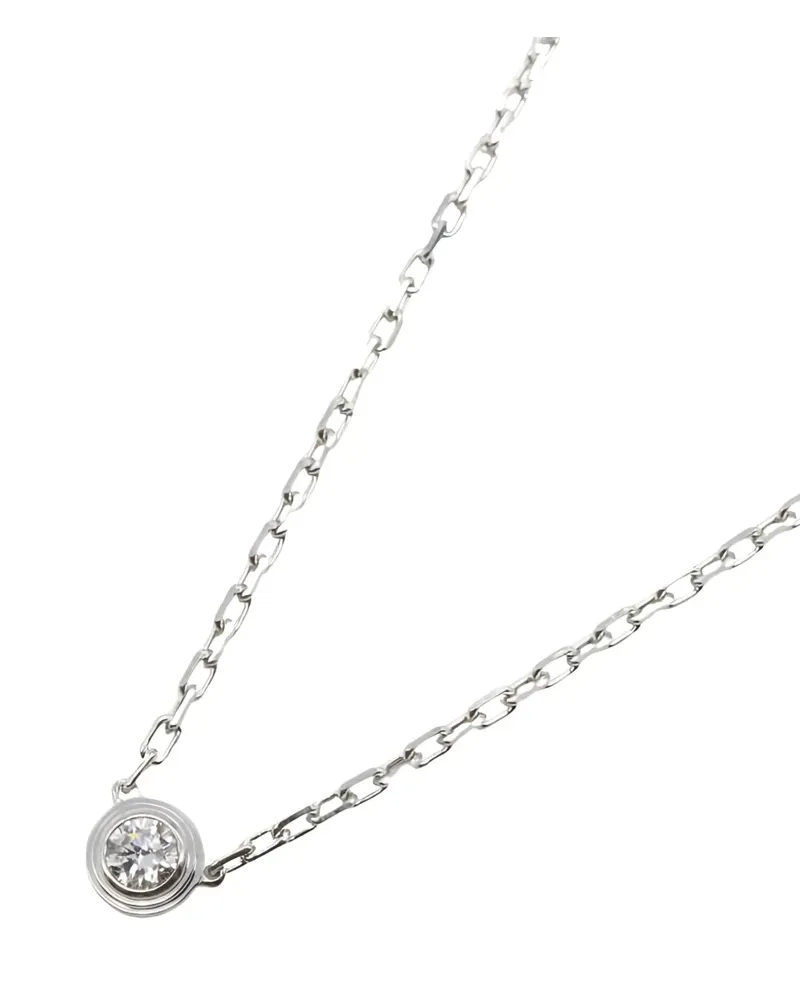 Cartier 2010s D'Amour 18K white gold diamond necklace - Silber Silber