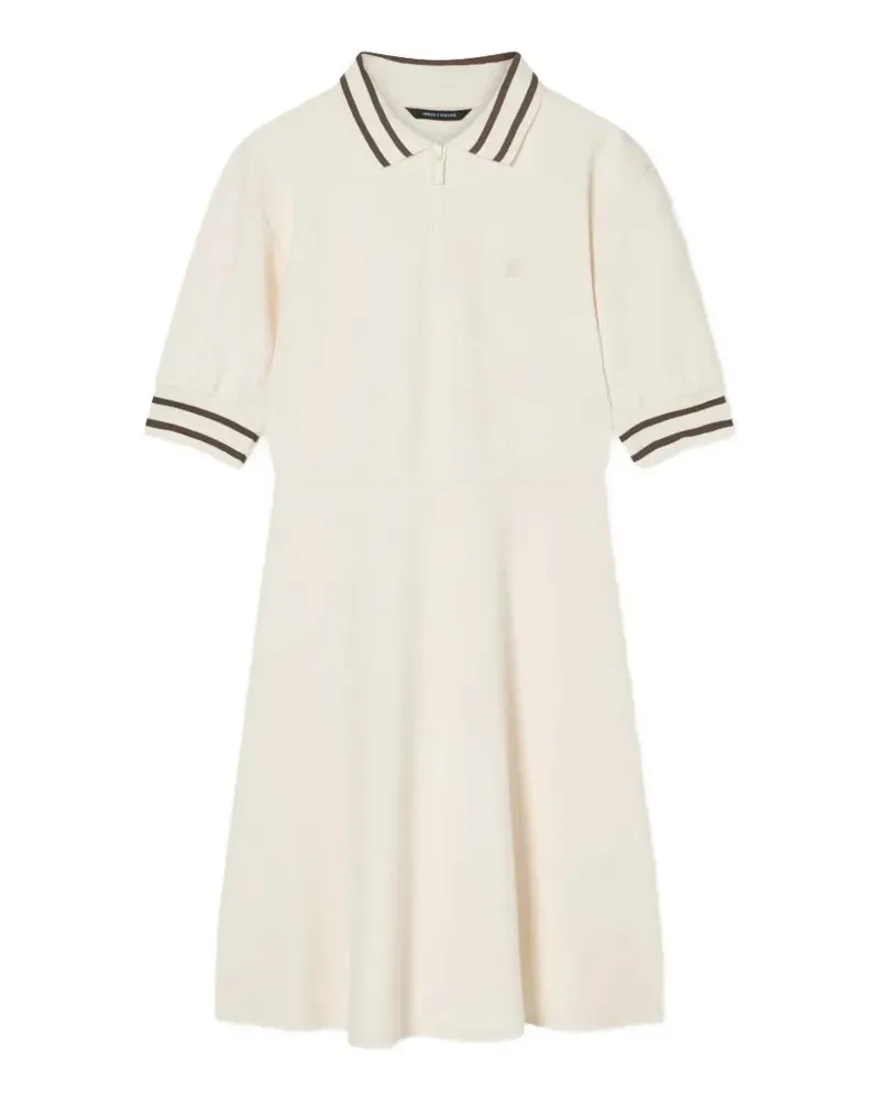 Armani Exchange polo-collar mini dress - Weiß Weiß