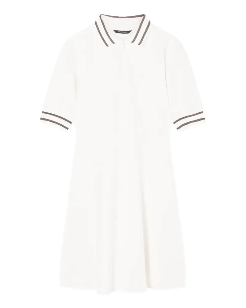 Armani Exchange polo-collar mini dress - Weiß Weiß