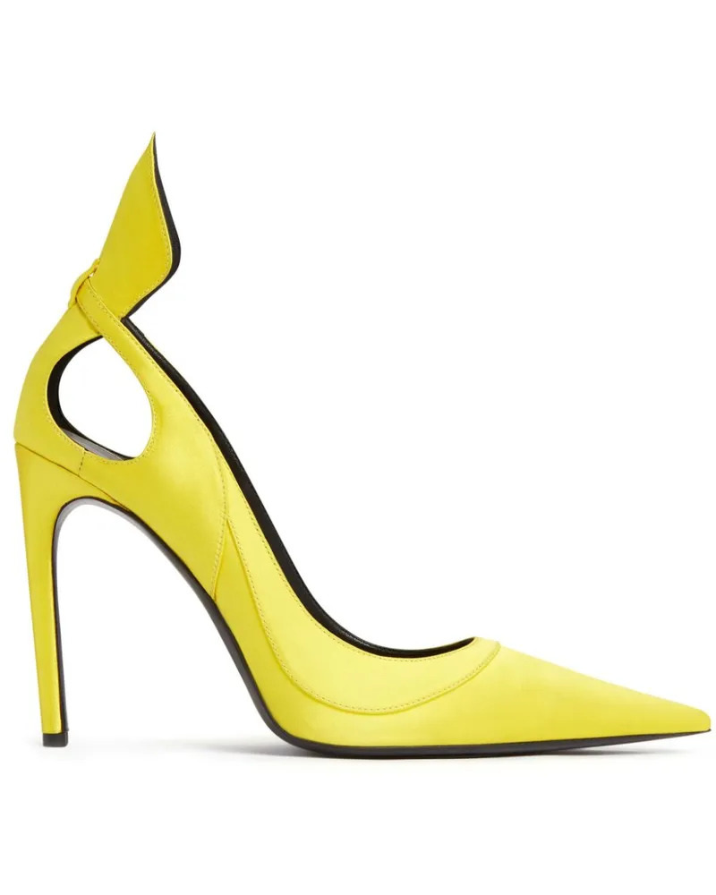 Nina Ricci Pumps aus Satin - Gelb Gelb