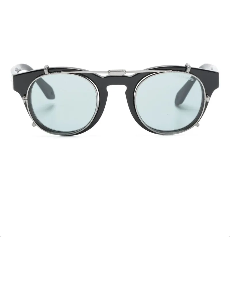Giorgio Armani Brille mit getönten Clip-On-Gläsern - Schwarz Schwarz