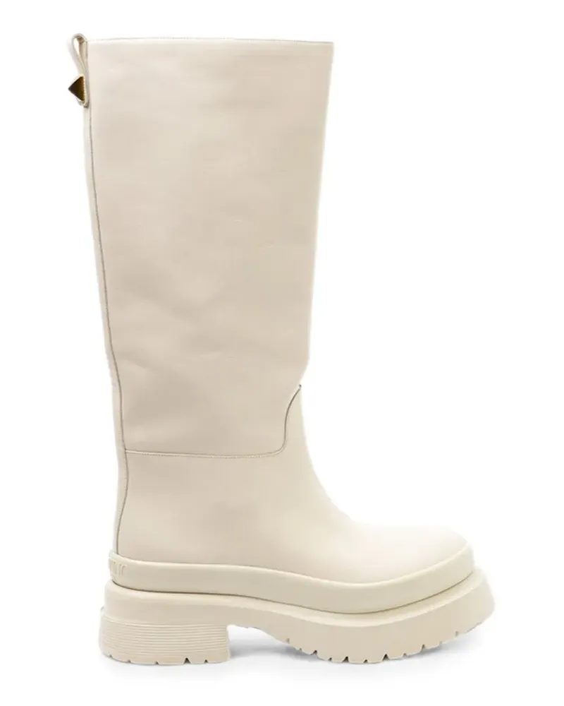 Valentino Garavani One Stud platform boots - Nude Nude