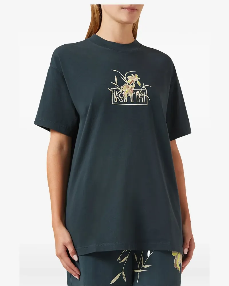 KITH Iris Box-Logo T-shirt - Blau Blau