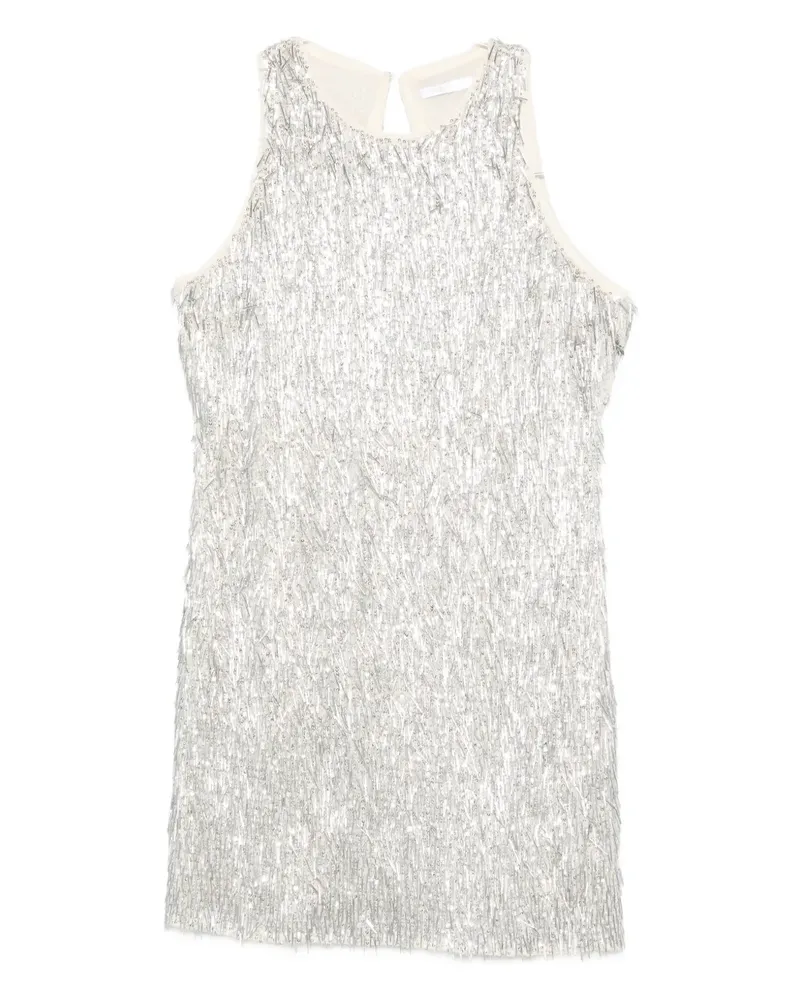 Patrizia Pepe sequin-embellished mini dress - Grau Grau