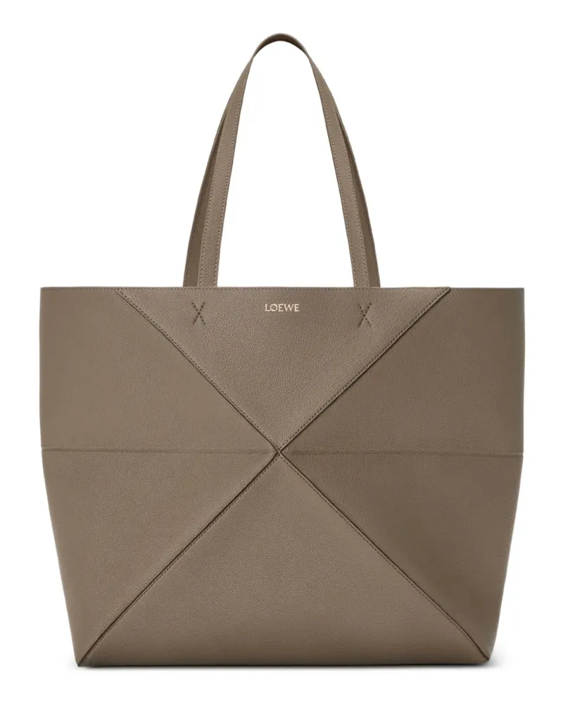 Loewe Große Puzzle Schultertasche - Grau Grau