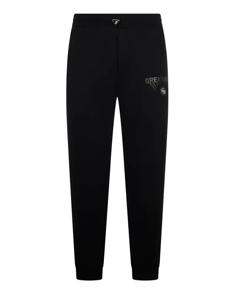 Philipp Plein Jogginghose mit Logo - Schwarz Schwarz