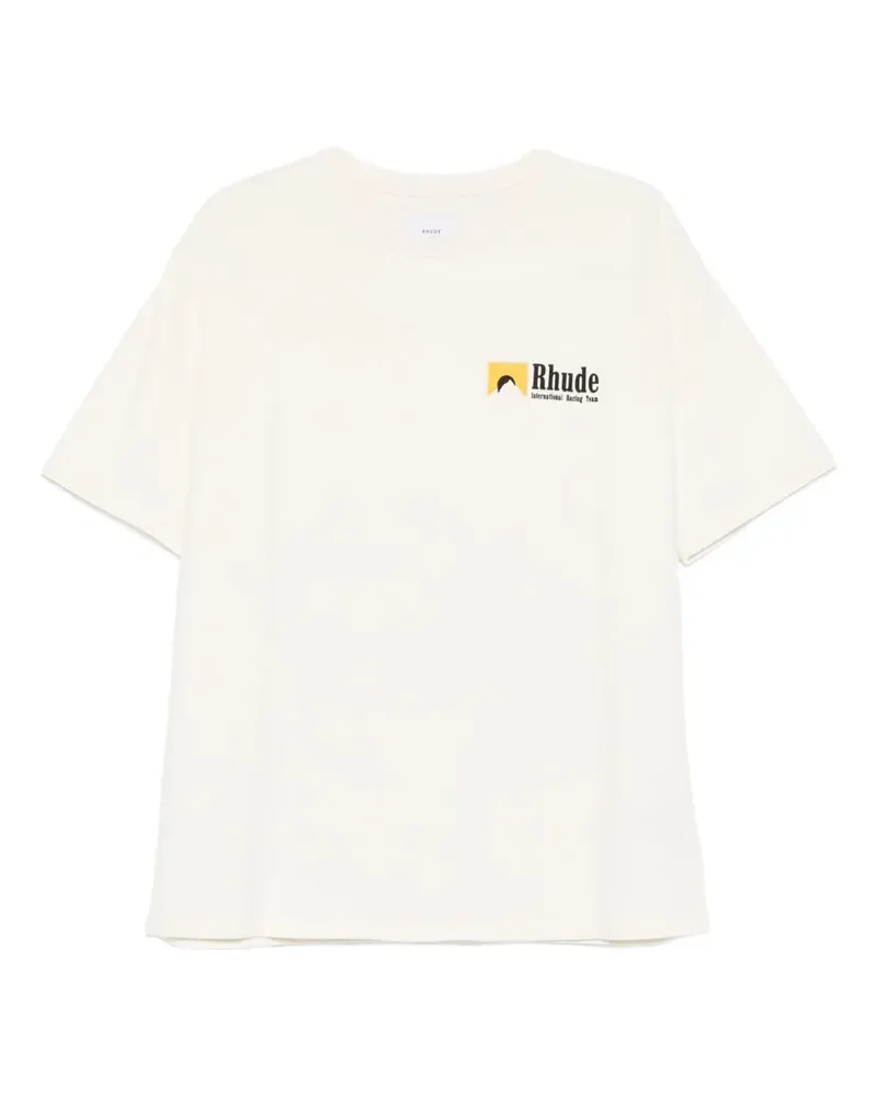 RHUDE T-Shirt mit Logo - Nude Nude
