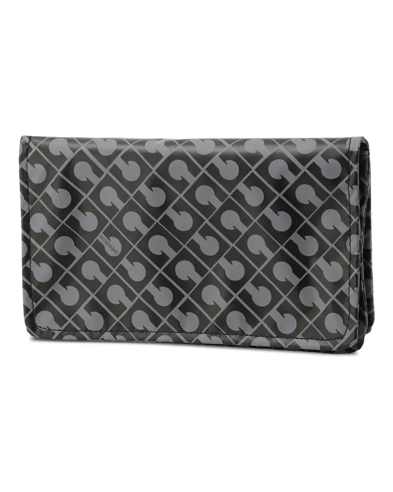 Gherardini Kosmetiktasche mit Logo-Print - Schwarz Schwarz