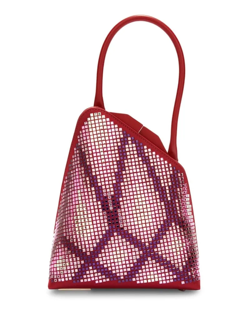 ATTICO Sunset Handtasche aus Satin - Rot Rot