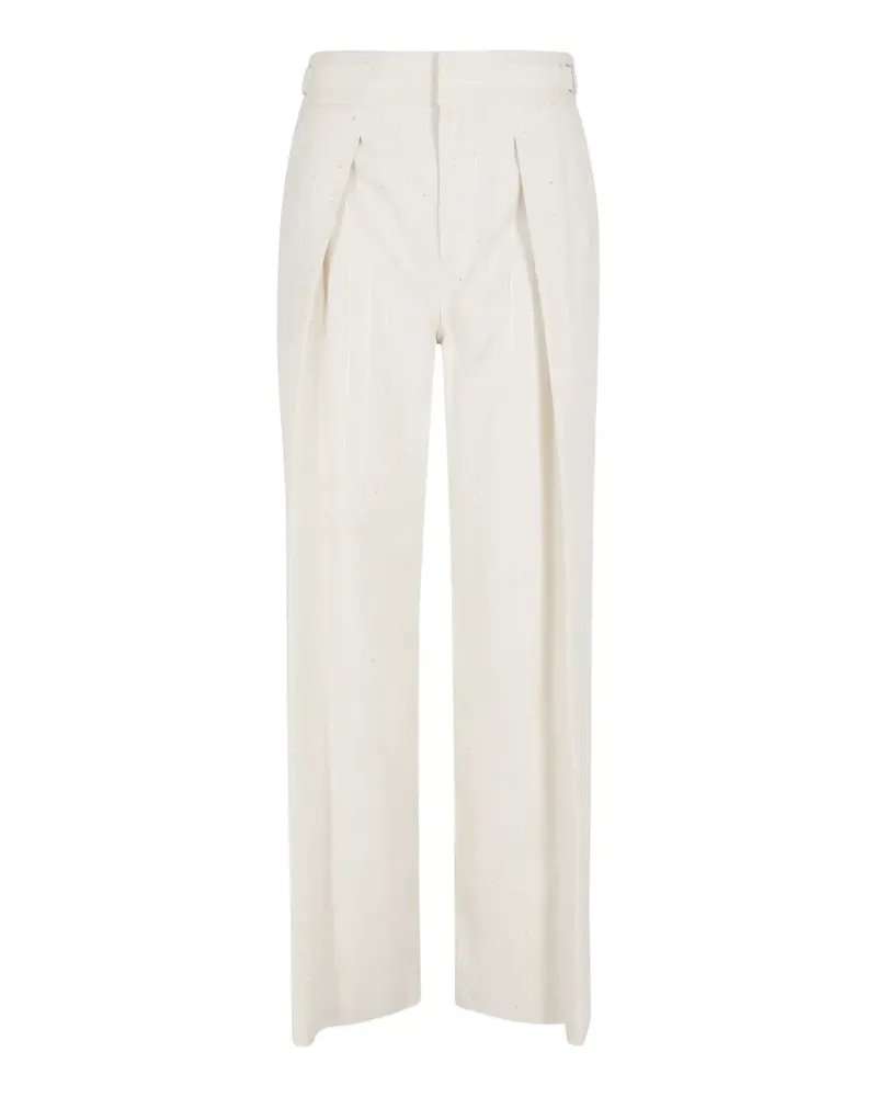 Ermanno Scervino pinstripe pleated trousers - Nude Nude