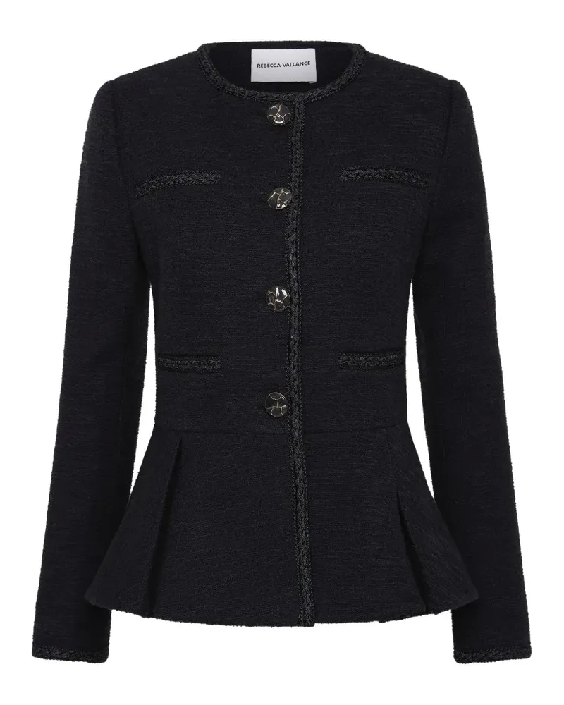 Rebecca Vallance London Jacke mit Schößchen - Blau Blau