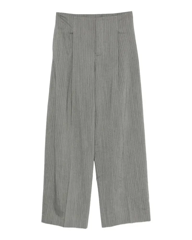 Alberta Ferretti Hose mit Fischgrätenmuster - Grau Grau