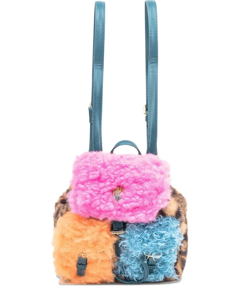 Kurt Geiger Kleiner Hoxton Rucksack mit Leoparden-Print - Rosa Rosa