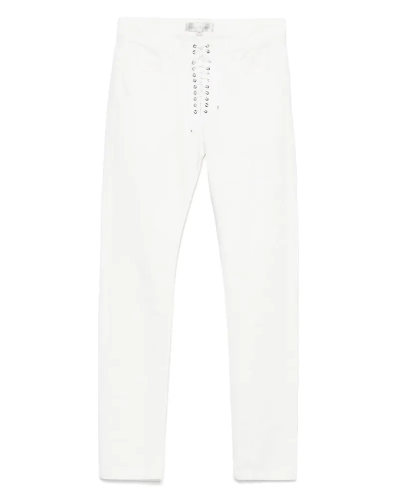 Ludovic de Saint Sernin Jeans mit Schnürung - Weiß Weiß