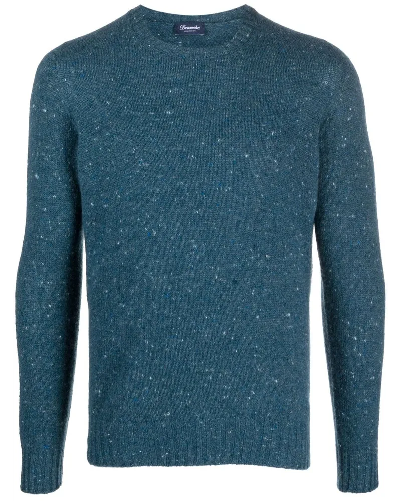 Drumohr  Melierter Strickpullover - Blau Blau