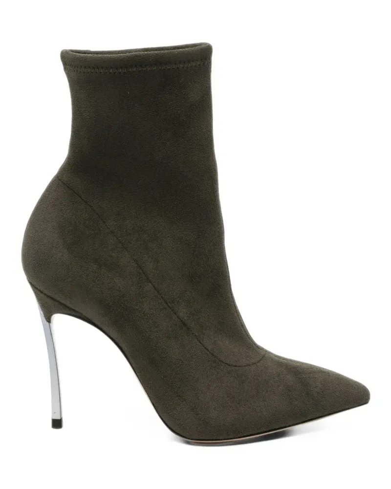 Casadei Blade pointed-toe ankle boots - Grün Grün