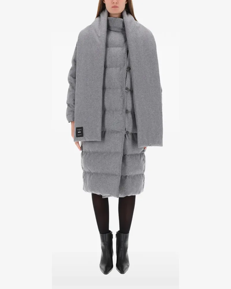 HUGO BOSS buttoned padded coat - Grau Grau