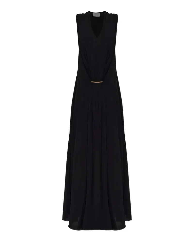SPORTMAX Fervida draped sleeveless dress - Schwarz Schwarz