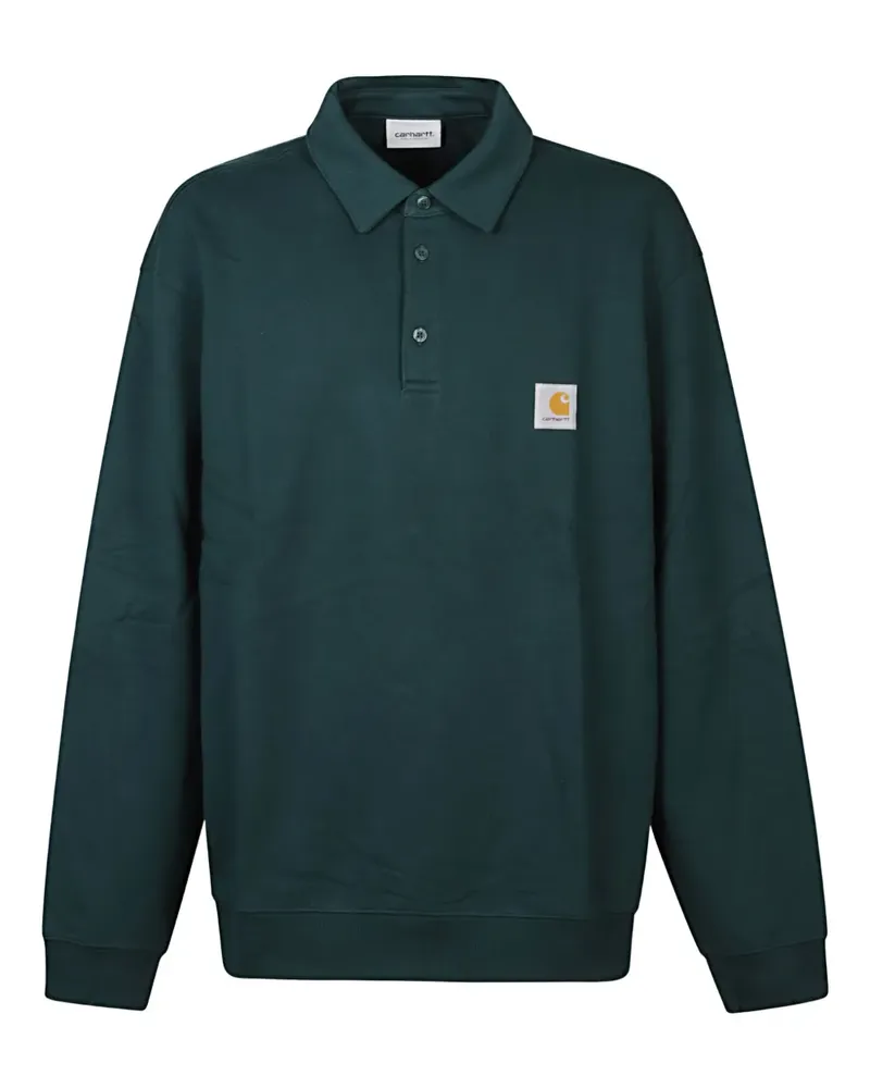 Carhartt WIP Poloshirt mit Logo-Patch - Grün Grün