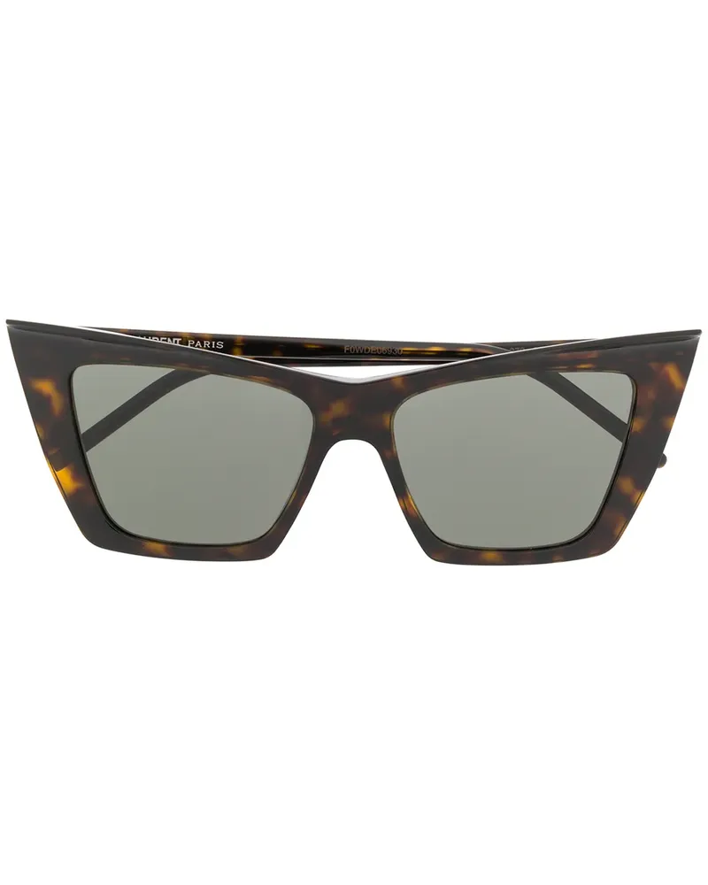 Saint Laurent SL372003' Cat-Eye-Sonnenbrille - Braun Braun