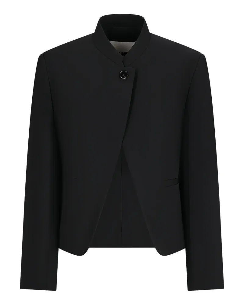 Jil Sander mandarin-collar wool jacket - Schwarz Schwarz