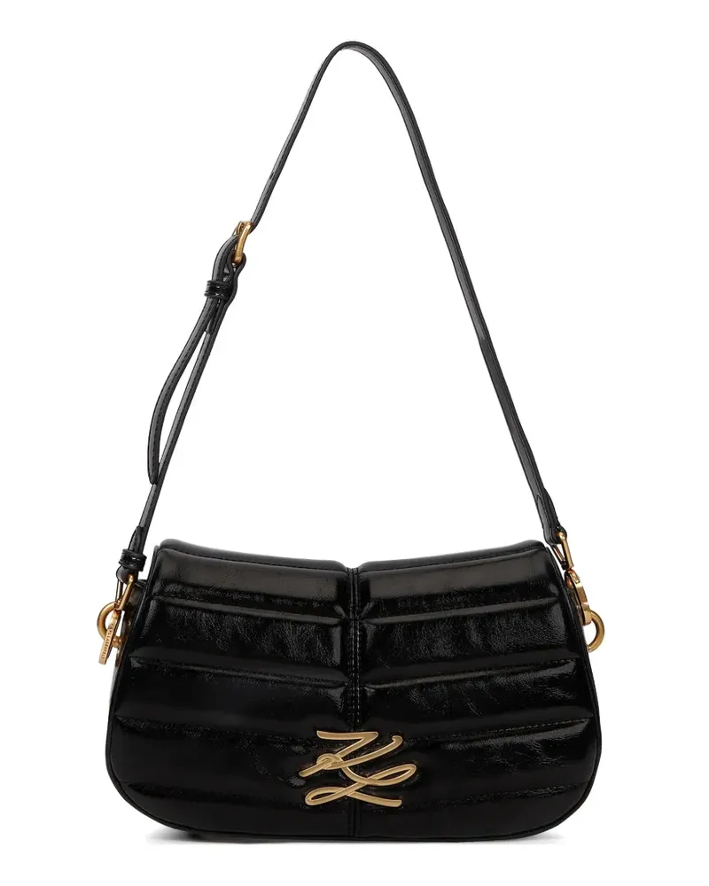 Karl Lagerfeld Gesteppte K/Autograph Schultertasche - Schwarz Schwarz