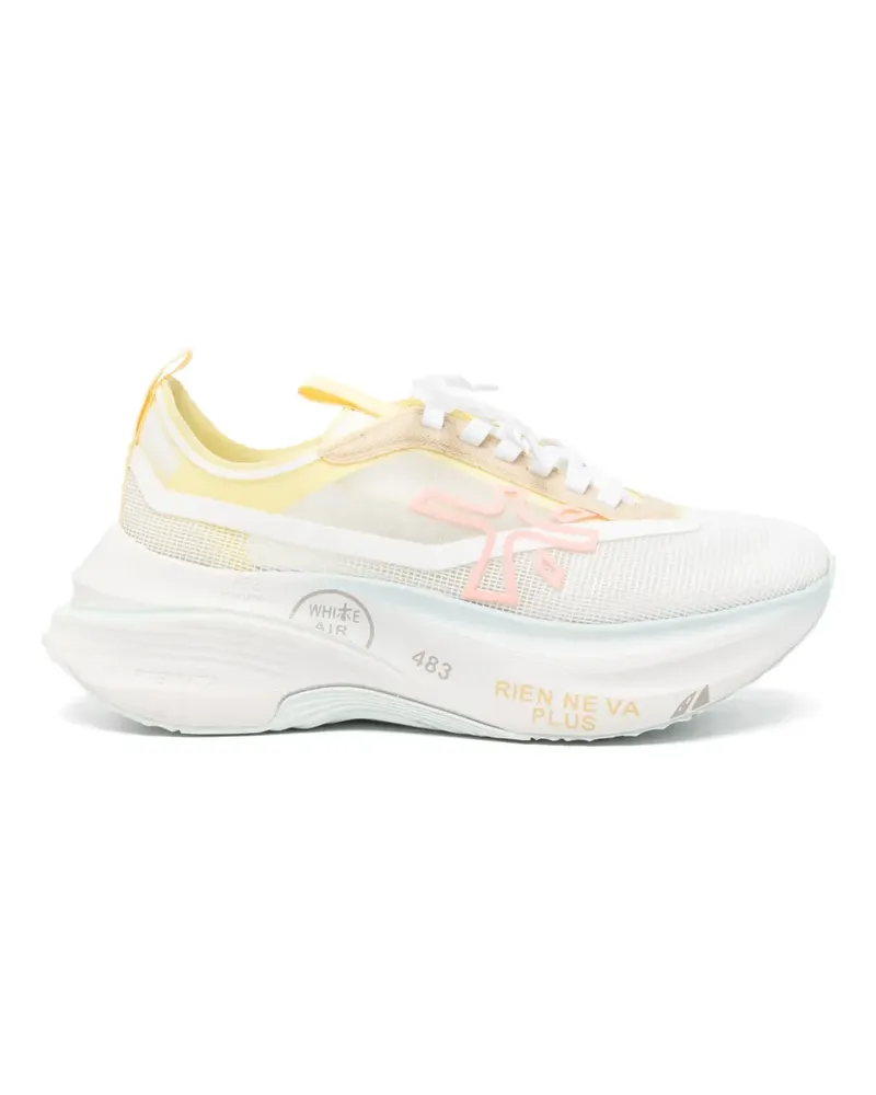 Premiata Hill 8272 logo-patch sneakers - Weiß Weiß