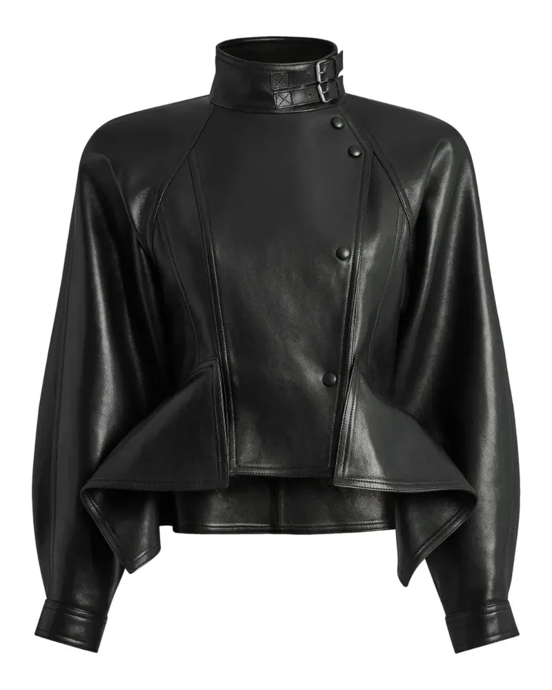 Balmain Jacke mit Schößchen - Schwarz Schwarz