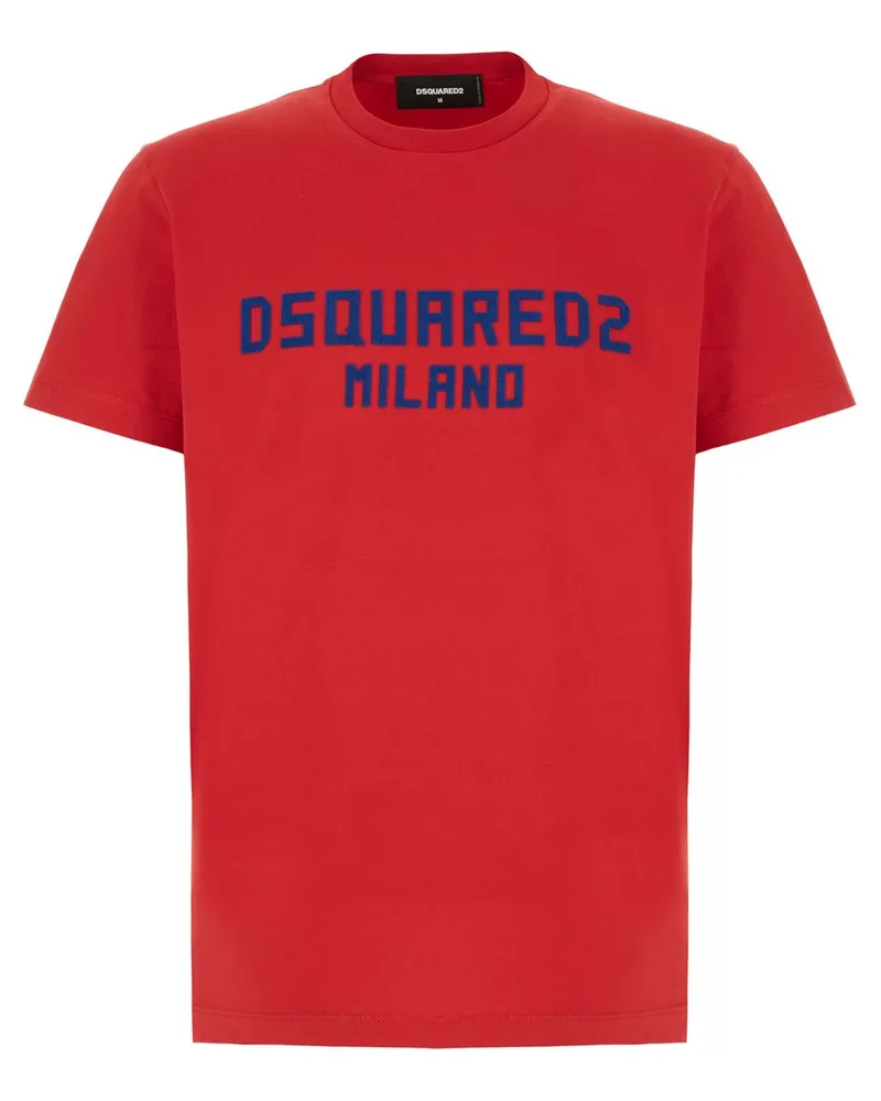 Dsquared2 T-Shirt mit Logo-Print - Rot Rot
