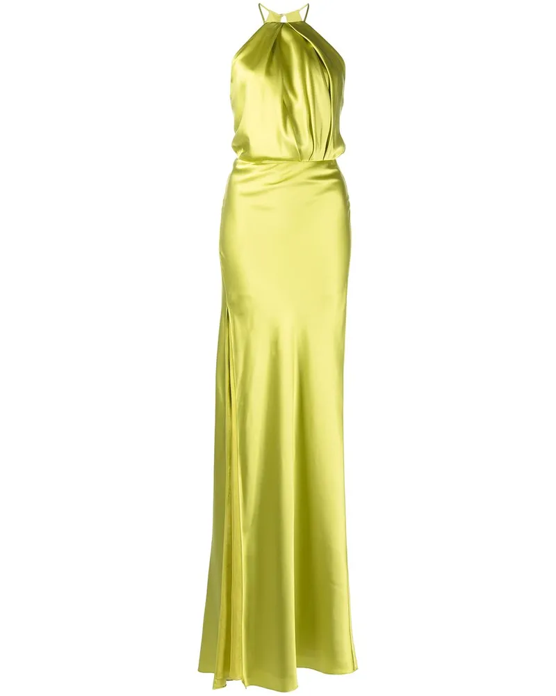 mason by michelle mason Neckholder-Kleid aus Seide - Grün Grün