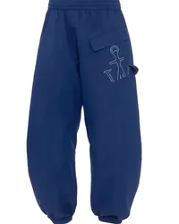 J.W.Anderson Twisted Jogginghose mit Logo-Print Blau