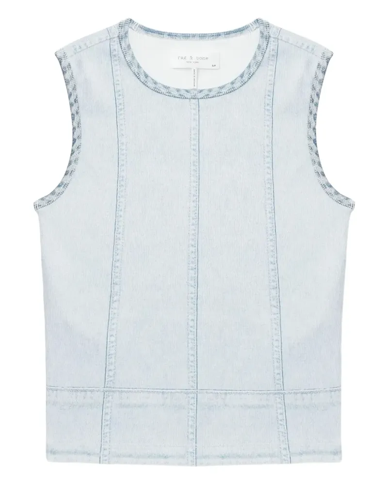 Rag & Bone Mirimar printed tank top - Blau Blau
