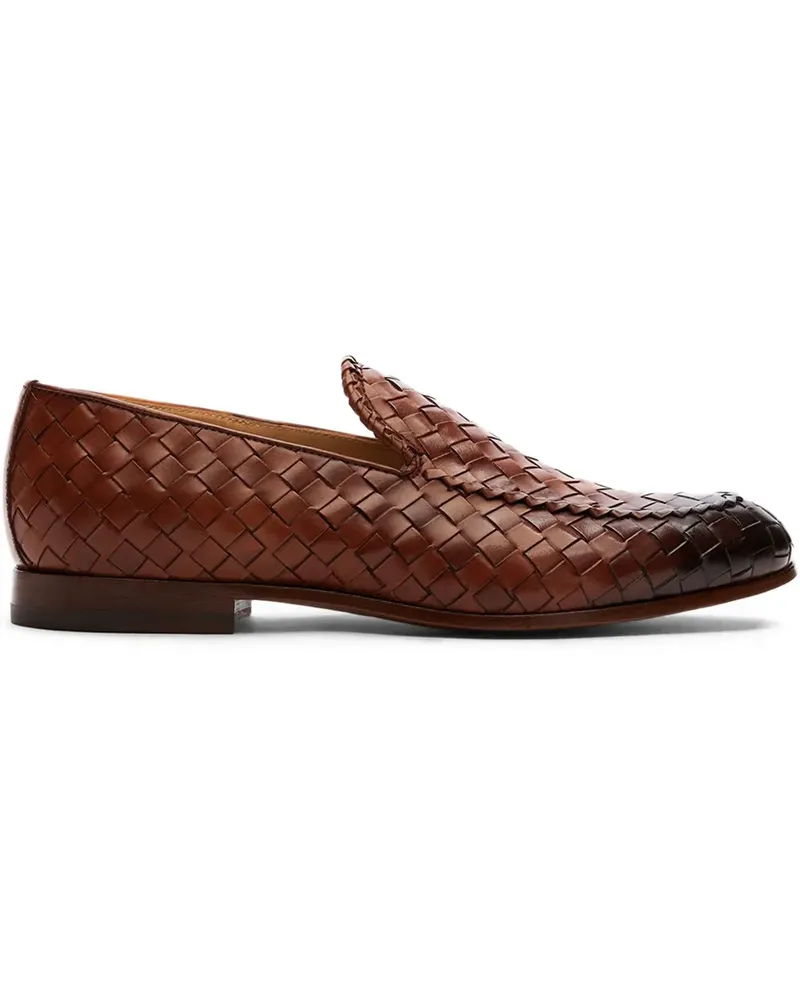 Scarosso Vittorio Loafer mit Webmuster - Braun Braun